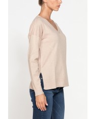 MAGLIA BASICA CON SCOLLO A V