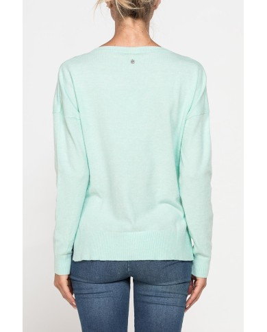 MAGLIA BASICA CON SCOLLO A V