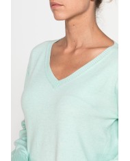 MAGLIA BASICA CON SCOLLO A V