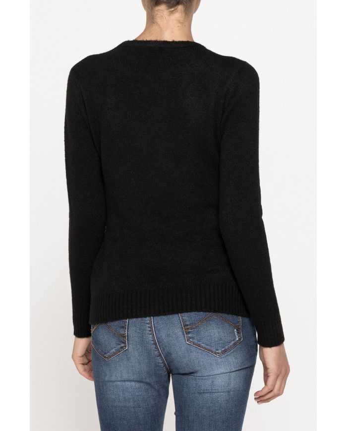 MAGLIA GIROCOLLO IN MISTO LANA