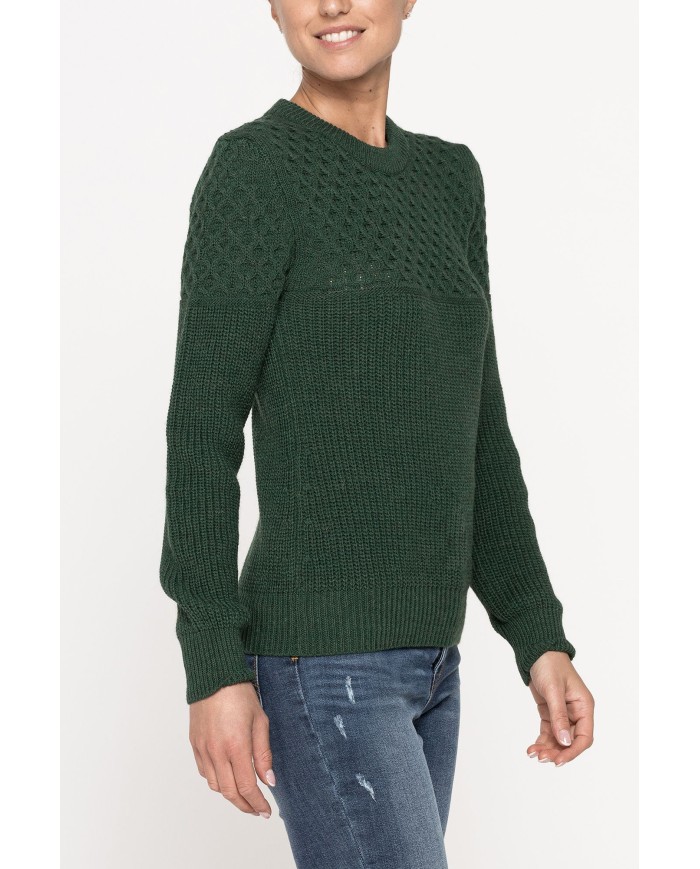 MAGLIA GIROCOLLO IN MISTO LANA