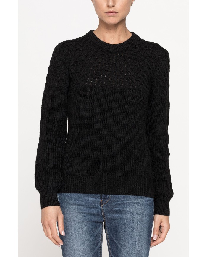 MAGLIA GIROCOLLO IN MISTO LANA