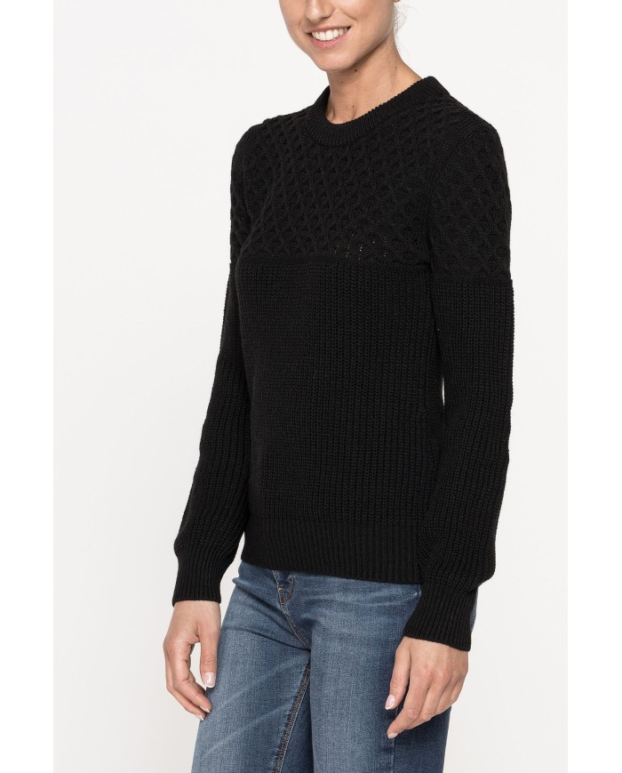 MAGLIA GIROCOLLO IN MISTO LANA