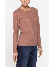 PULLOVER BASICO GIROCOLLO CON FILATO RICICLATO