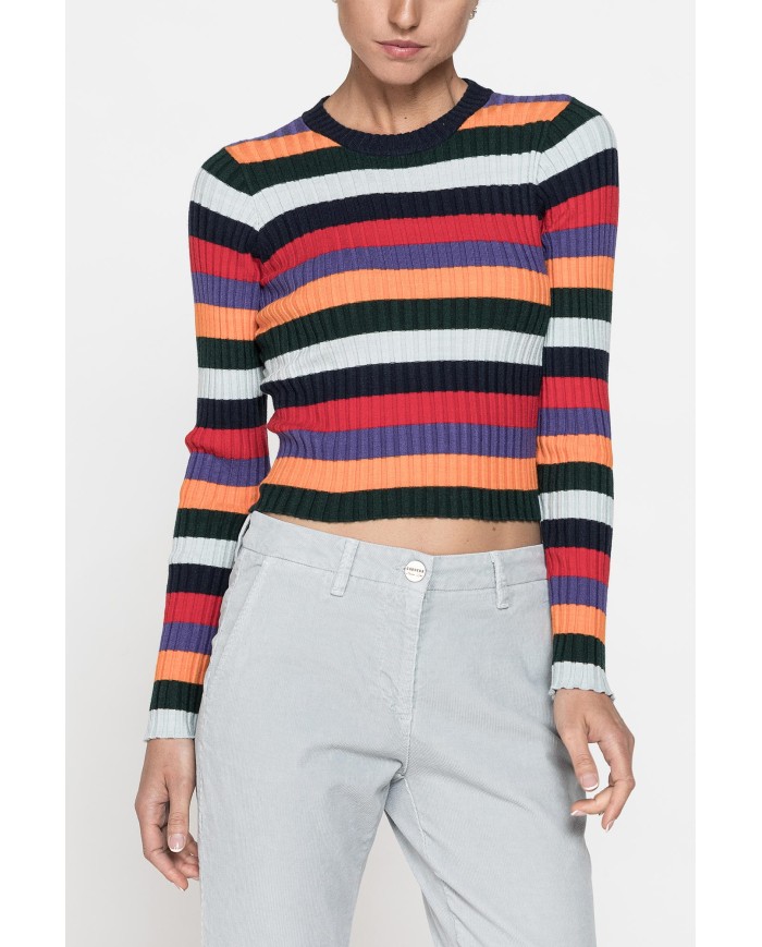 MAGLIA CROP IN COSTINA