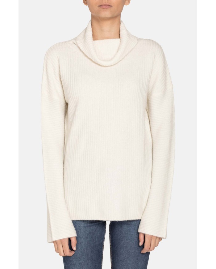 MAGLIA COLLO ALTO IN MISTO LANA