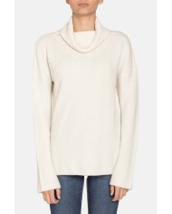 MAGLIA COLLO ALTO IN MISTO LANA