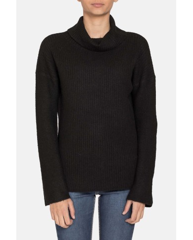 MAGLIA COLLO ALTO IN MISTO LANA