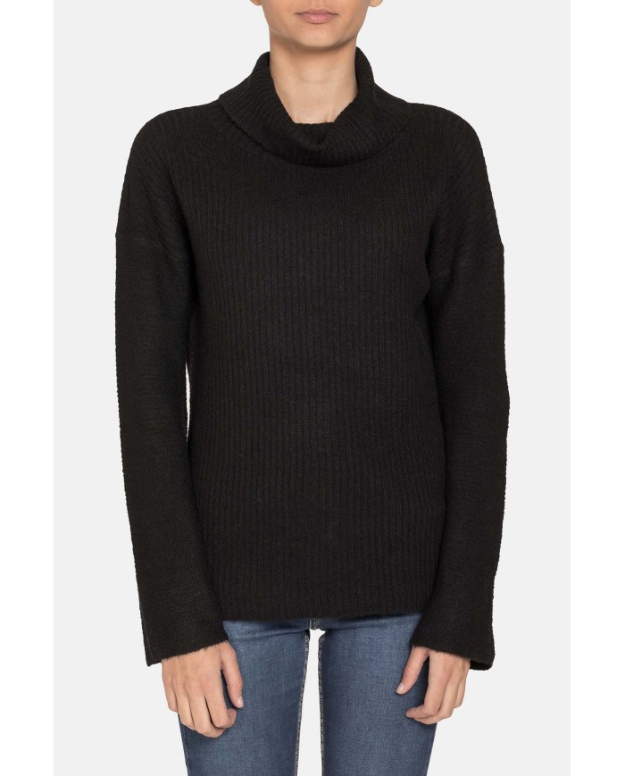 MAGLIA COLLO ALTO IN MISTO LANA