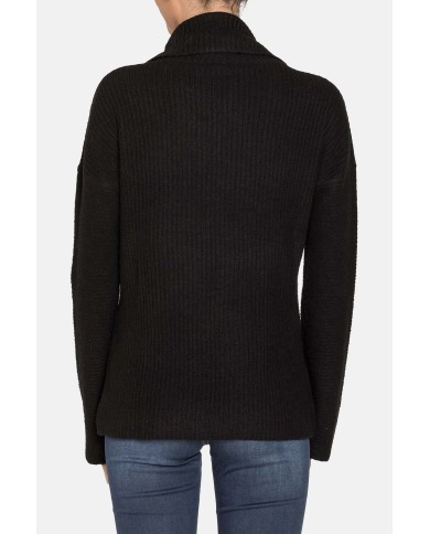 MAGLIA COLLO ALTO IN MISTO LANA