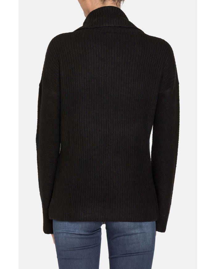 MAGLIA COLLO ALTO IN MISTO LANA