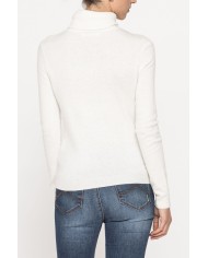 MAGLIA COLLO ALTO IN MISTO CASHMERE