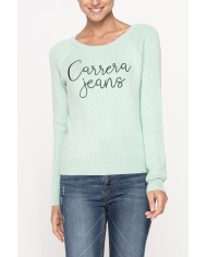 MAGLIA GIROCOLLO A COSTINE IN MISTO VISCOSA