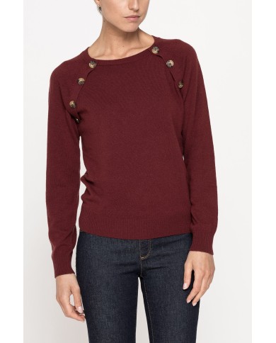 MAGLIA GIROCOLLO IN MISTO CASHMERE