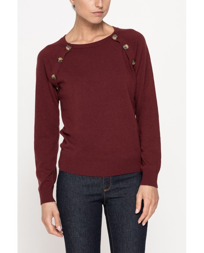 MAGLIA GIROCOLLO IN MISTO CASHMERE