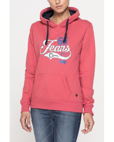 FELPA CON CAPPUCCIO 100% COTONE