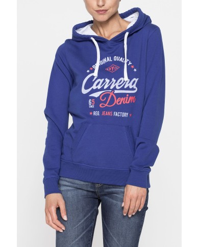 FELPA CON CAPPUCCIO 100% COTONE