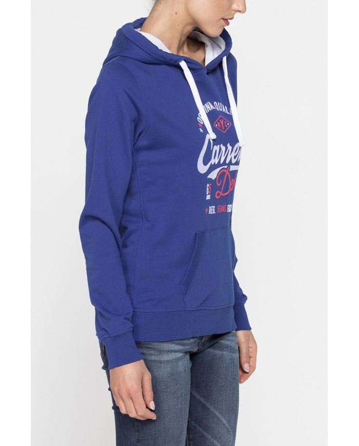 FELPA CON CAPPUCCIO 100% COTONE