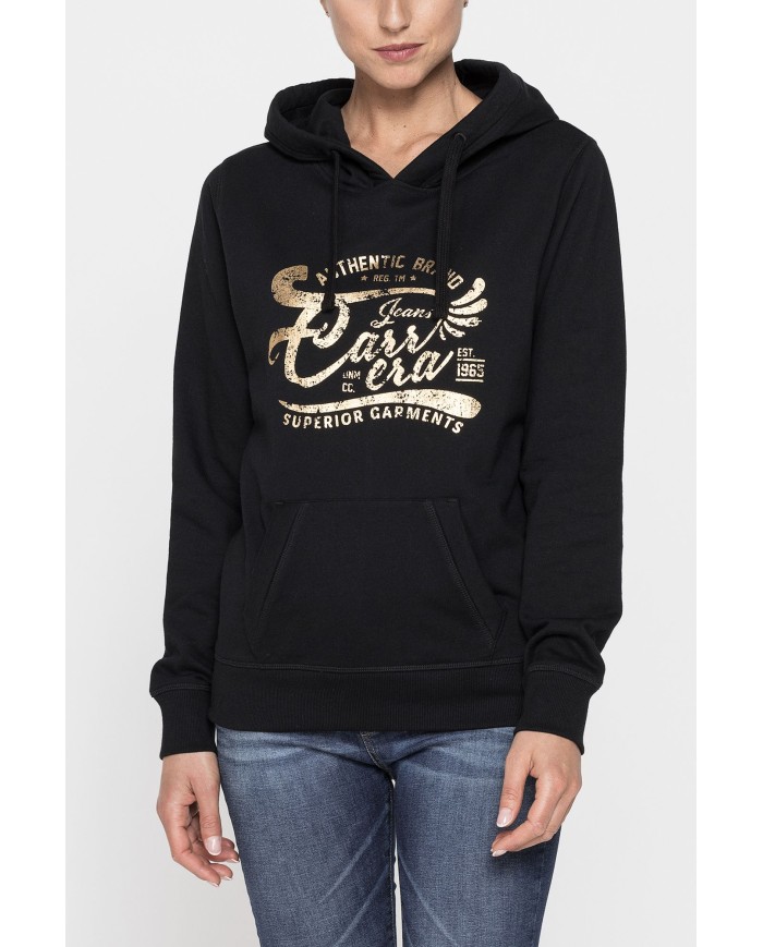 FELPA CON CAPPUCCIO 100% COTONE