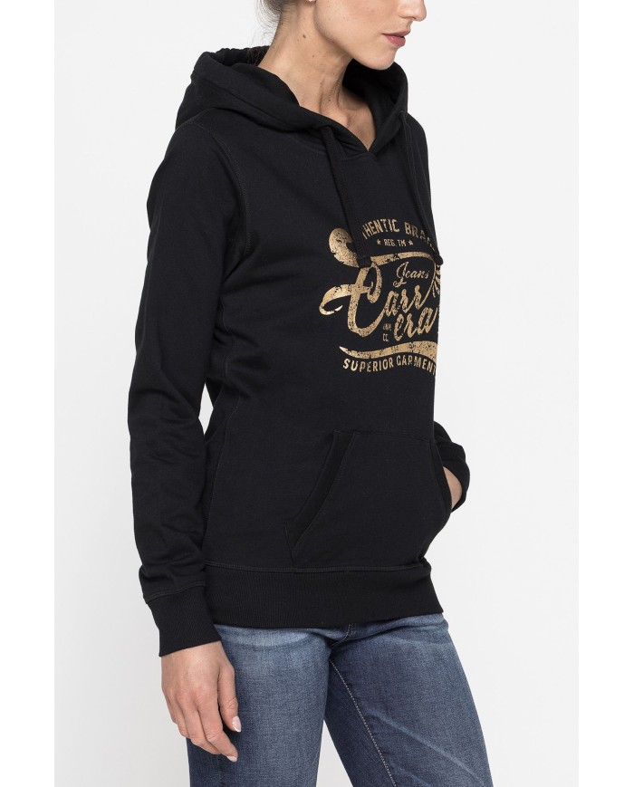 FELPA CON CAPPUCCIO 100% COTONE