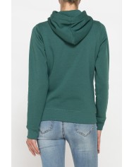 FELPA FELPATA CHIUSA CON CAPPUCCIO E GRAFICA