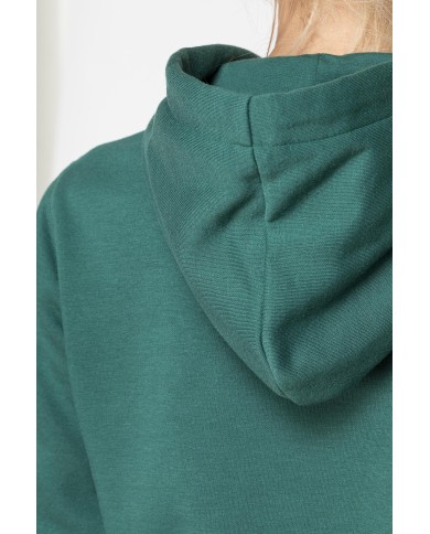 FELPA FELPATA CHIUSA CON CAPPUCCIO E GRAFICA