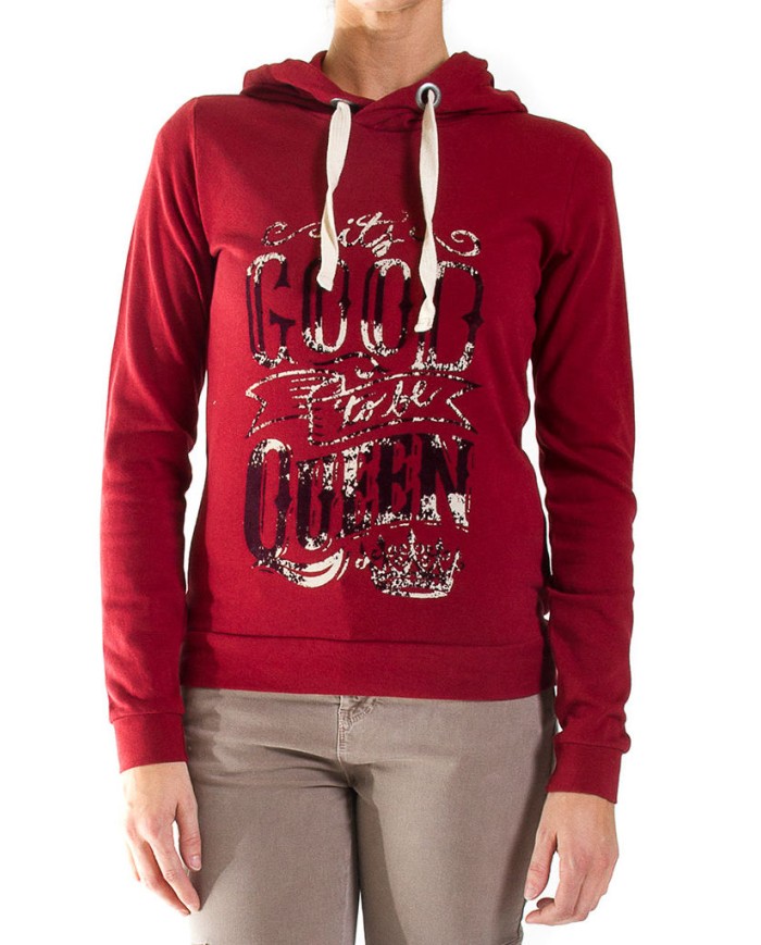 FELPA LEGGERA CON CAPPUCCIO