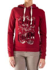 FELPA LEGGERA CON CAPPUCCIO