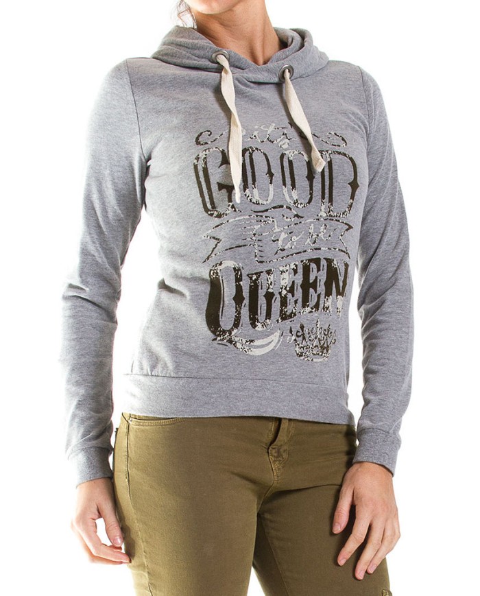 FELPA LEGGERA CON CAPPUCCIO