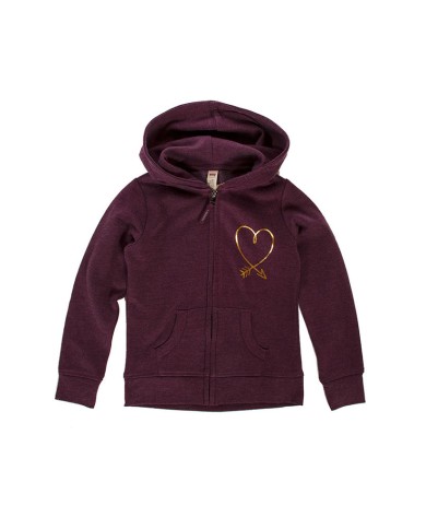 FELPA CON ZIP SUL DAVANTI E CAPPUCCIO