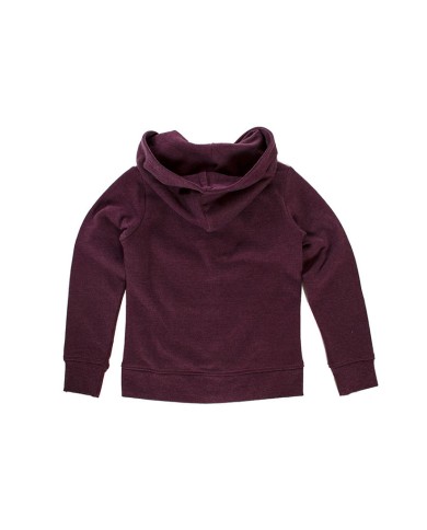 FELPA CON ZIP SUL DAVANTI E CAPPUCCIO