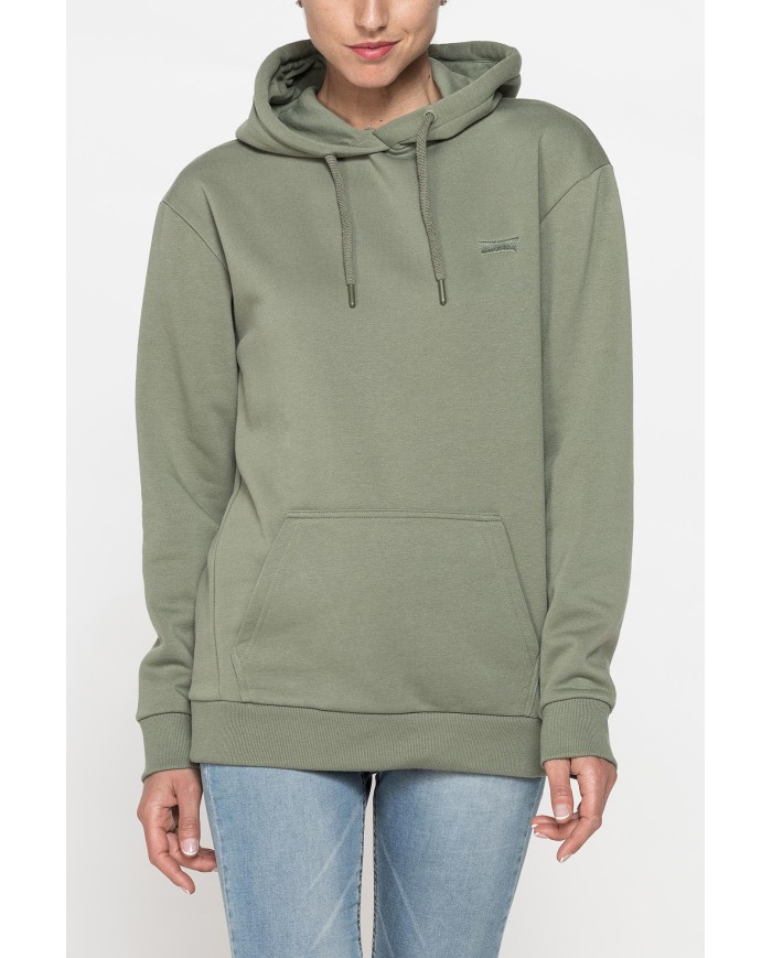 FELPA FELPATA BASIC OVERSIZE CON CAPPUCCIO