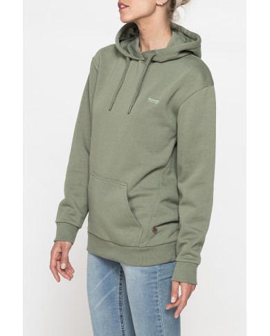 FELPA FELPATA BASIC OVERSIZE CON CAPPUCCIO