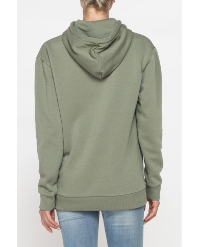 FELPA FELPATA BASIC OVERSIZE CON CAPPUCCIO