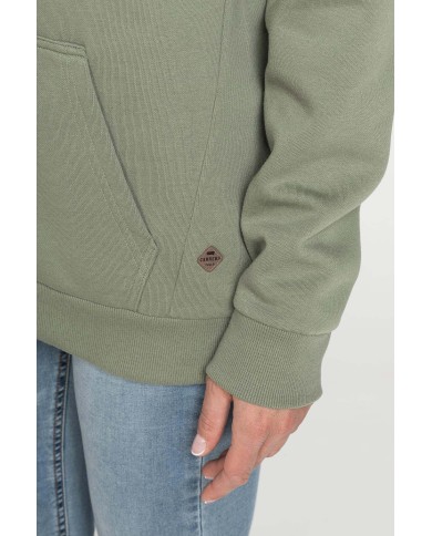 FELPA FELPATA BASIC OVERSIZE CON CAPPUCCIO