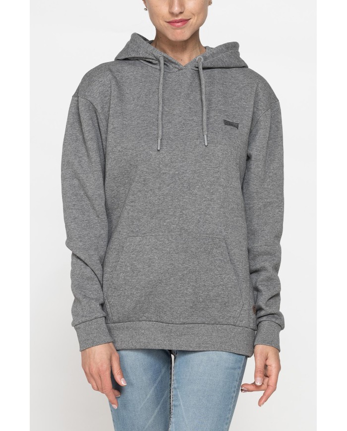 FELPA FELPATA BASIC OVERSIZE CON CAPPUCCIO