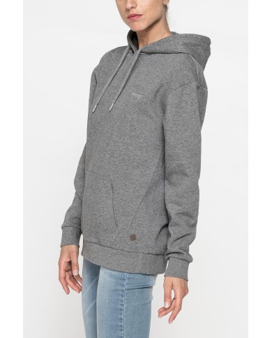 FELPA FELPATA BASIC OVERSIZE CON CAPPUCCIO