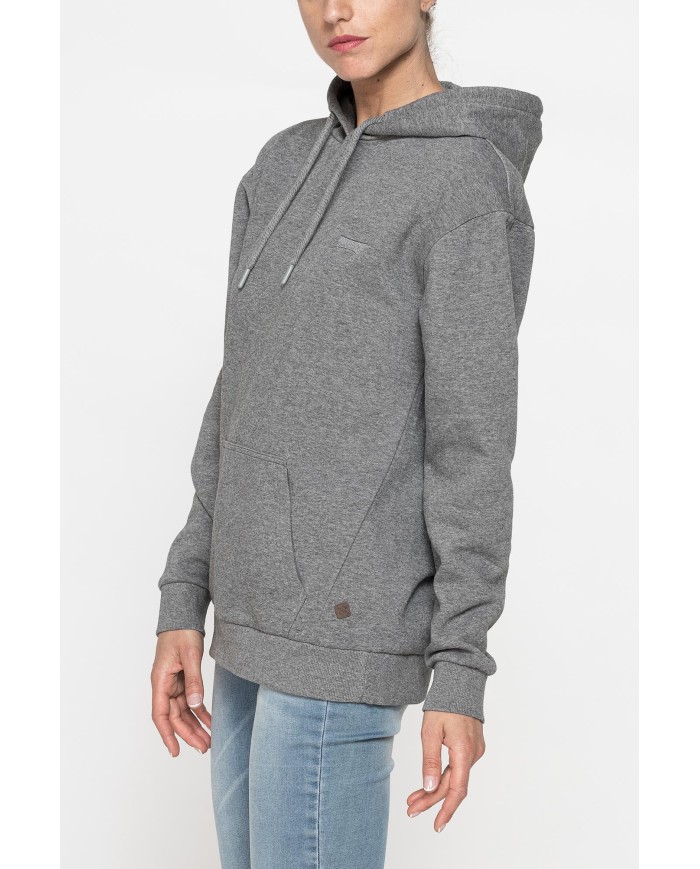 FELPA FELPATA BASIC OVERSIZE CON CAPPUCCIO