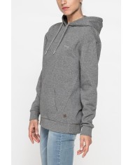 FELPA FELPATA BASIC OVERSIZE CON CAPPUCCIO