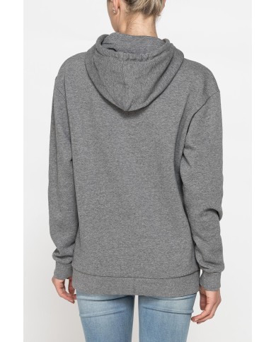 FELPA FELPATA BASIC OVERSIZE CON CAPPUCCIO