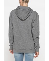 FELPA FELPATA BASIC OVERSIZE CON CAPPUCCIO