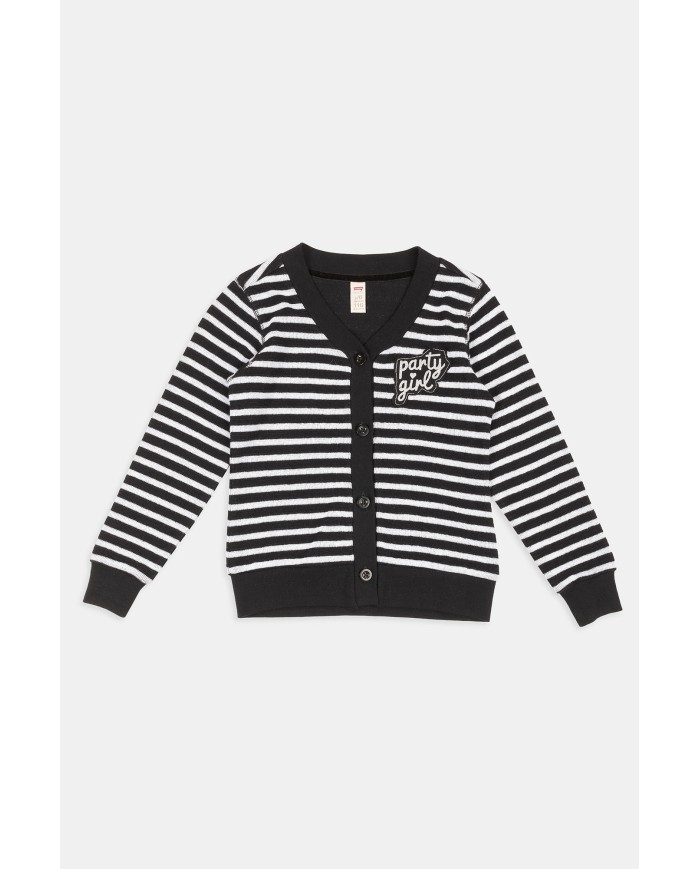 CARDIGAN CON BOTTONI IN COTONE. Vestibilità regolare.