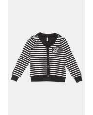 CARDIGAN CON BOTTONI IN COTONE. Vestibilità regolare.