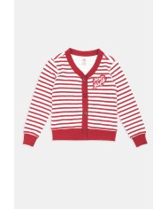 CARDIGAN CON BOTTONI IN COTONE. Vestibilità regolare.