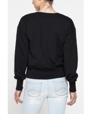 FELPA CON SCOLLO A V