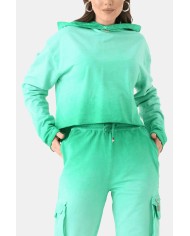 FELPA MODELLO SCATOLETTA CON CAPPUCCIO