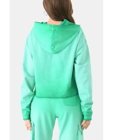 FELPA MODELLO SCATOLETTA CON CAPPUCCIO