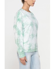FELPA GIROCOLLO OVERSIZE FIT CON TINTURA TIE-DYE