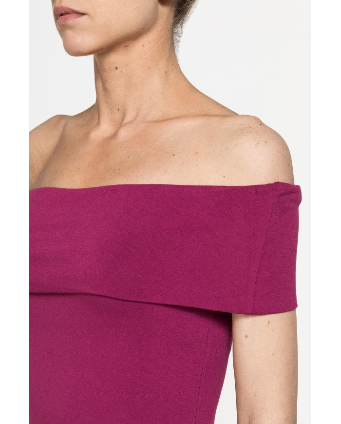 TOP BARDOT IN VISCOSA ELASTICIZZATA