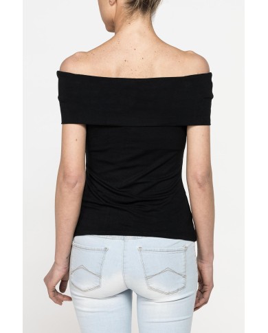 TOP BARDOT IN VISCOSA ELASTICIZZATA